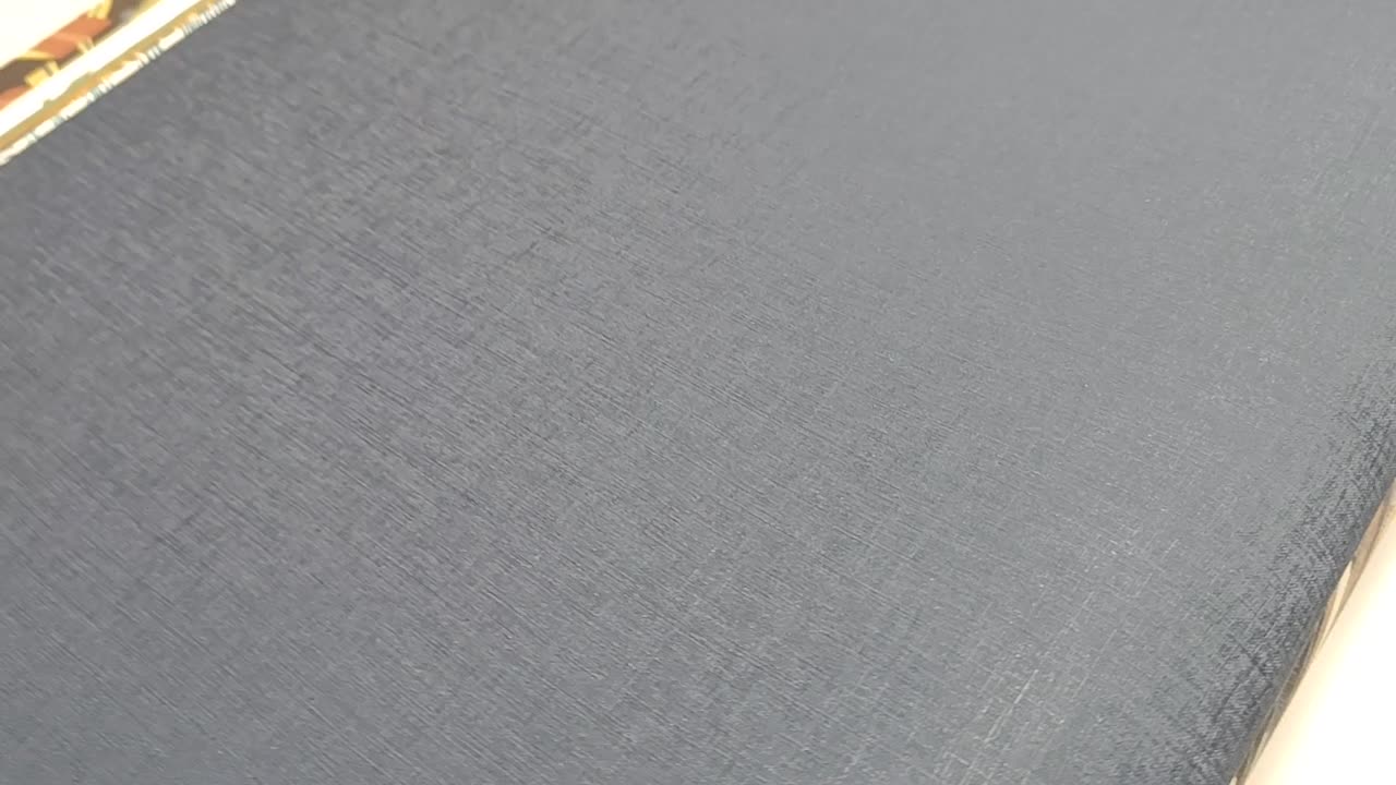 Sötétkék textil strukturált vinyl dekor tapéta