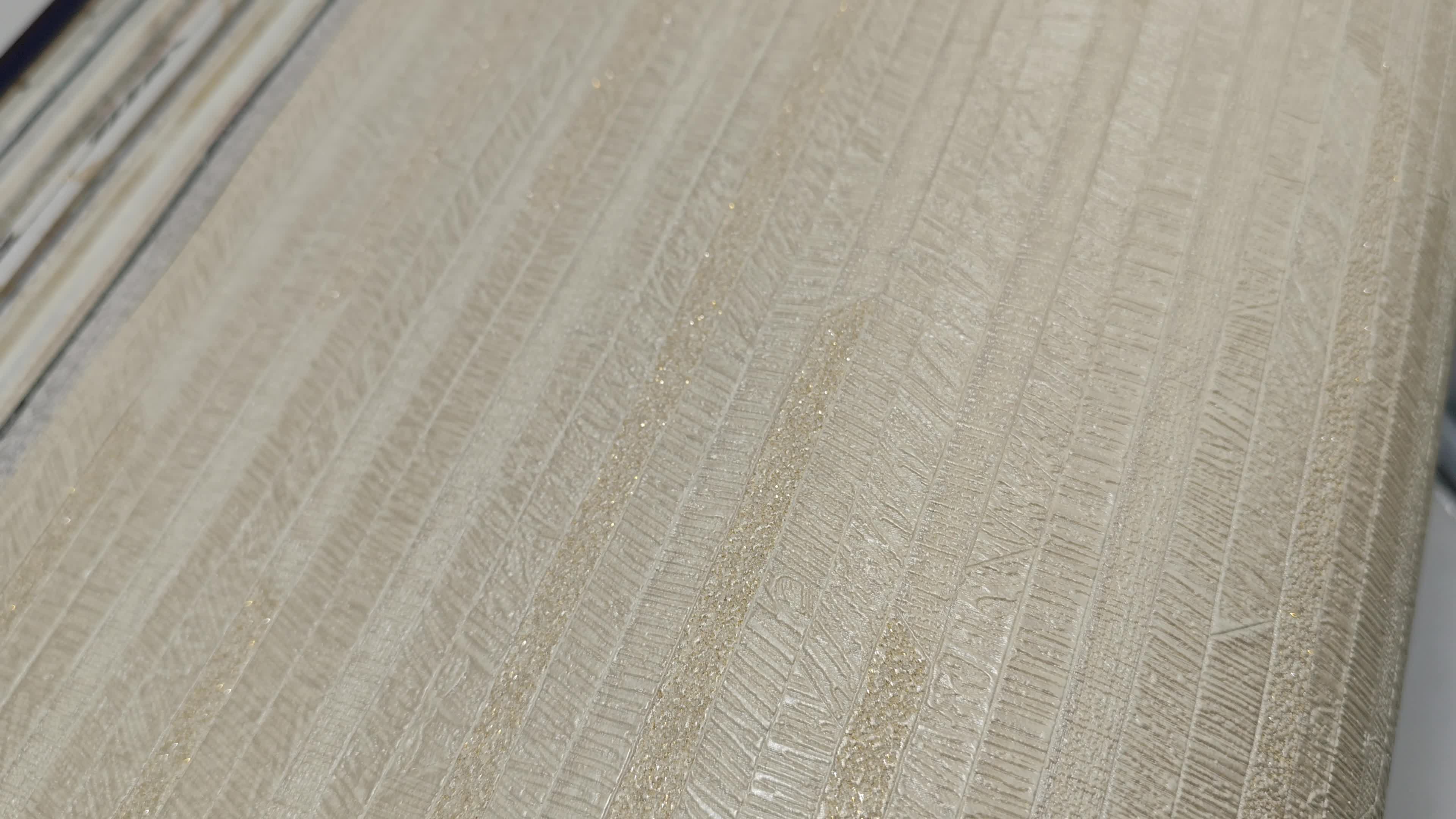 Bézs csíkos mintás vinyl design tapéta