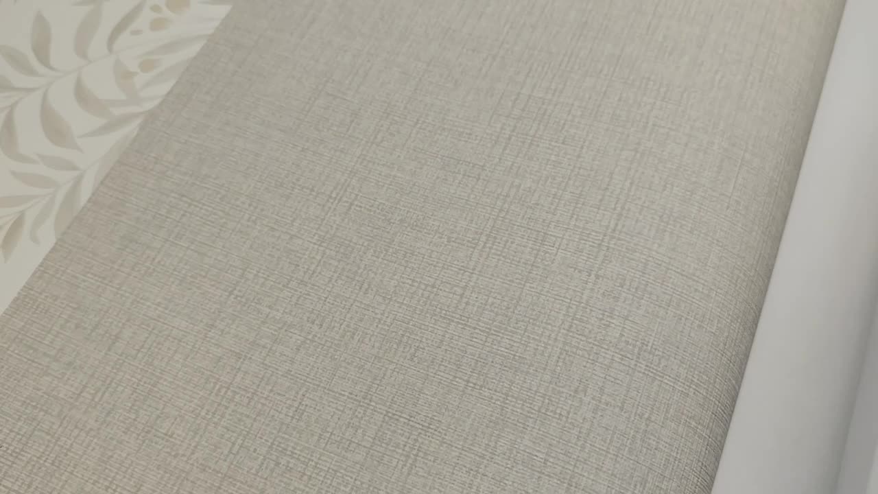 Bézs textil strukturált vinyl dekor tapéta