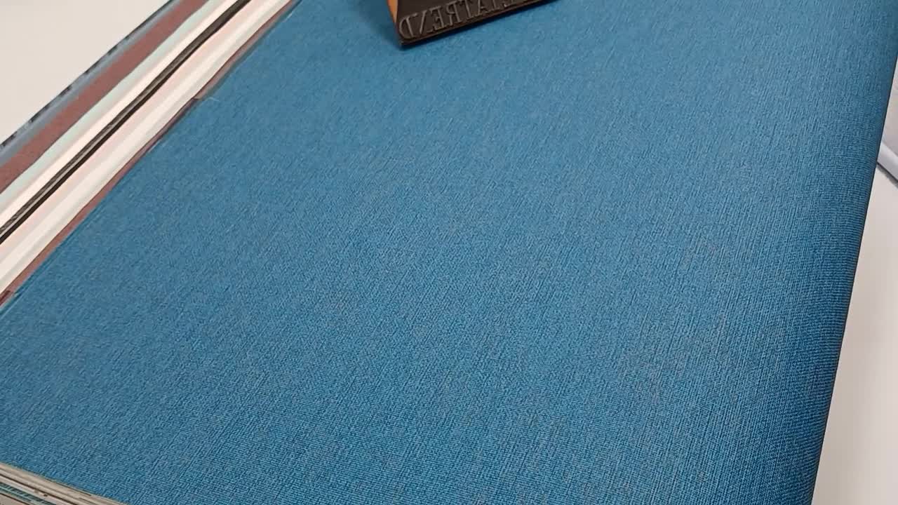 Kék textilhatású vinyl dekor tapéta