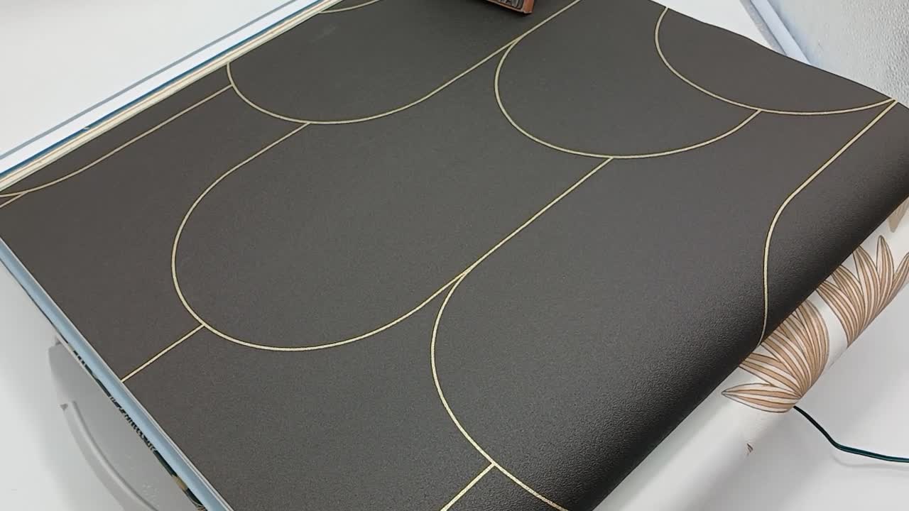 Fekete arany art deco francia dekor tapéta vinyl mosható