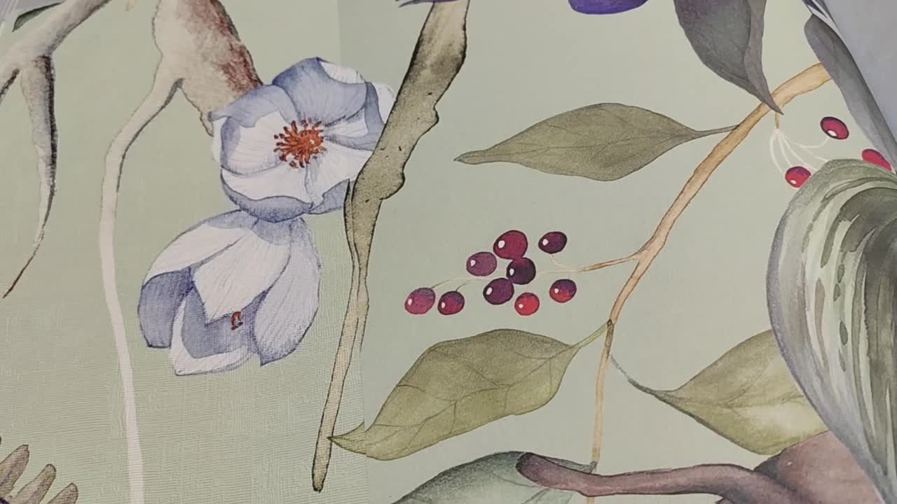 Zöld erdei állat mintás vlies dekor tapéta