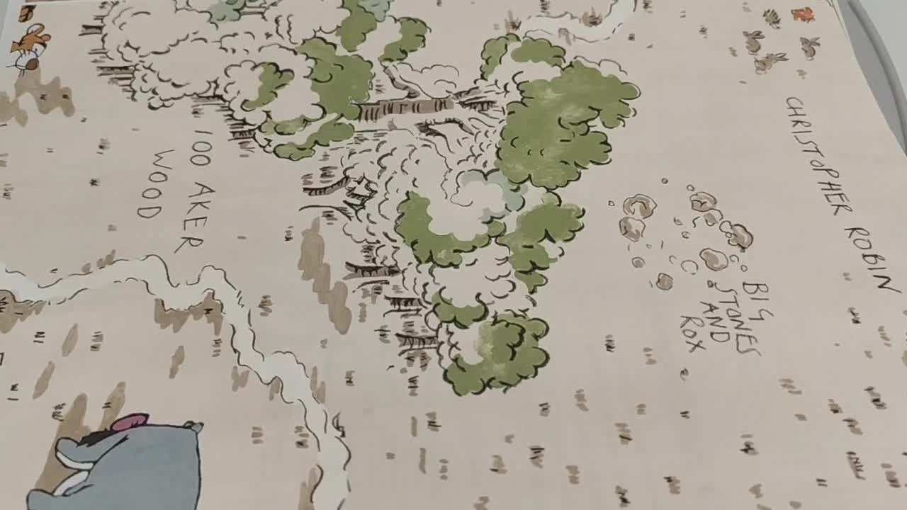 Disney klasszikus micimackó mintás design tapéta