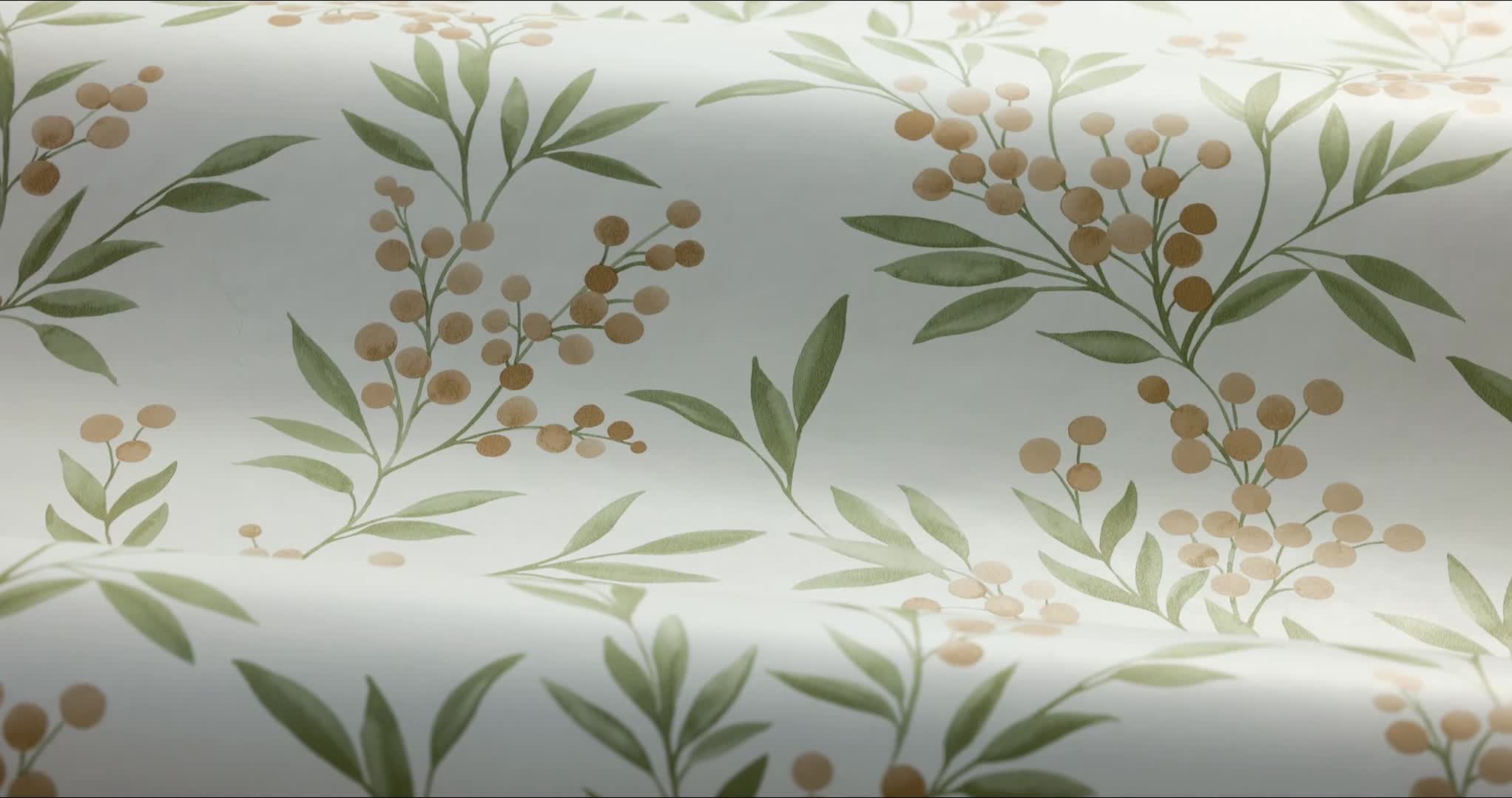 Levélmintás vlies skandi dekor tapéta