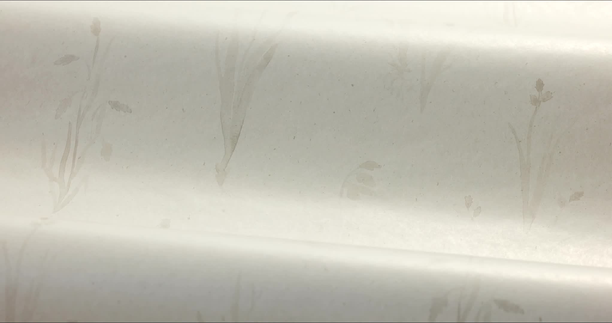 Szürke akvarell virágmintás légies dekor tapéta