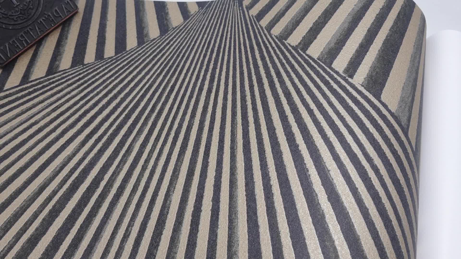 Fekete arany elegáns óriás levélmintás dekor tapéta