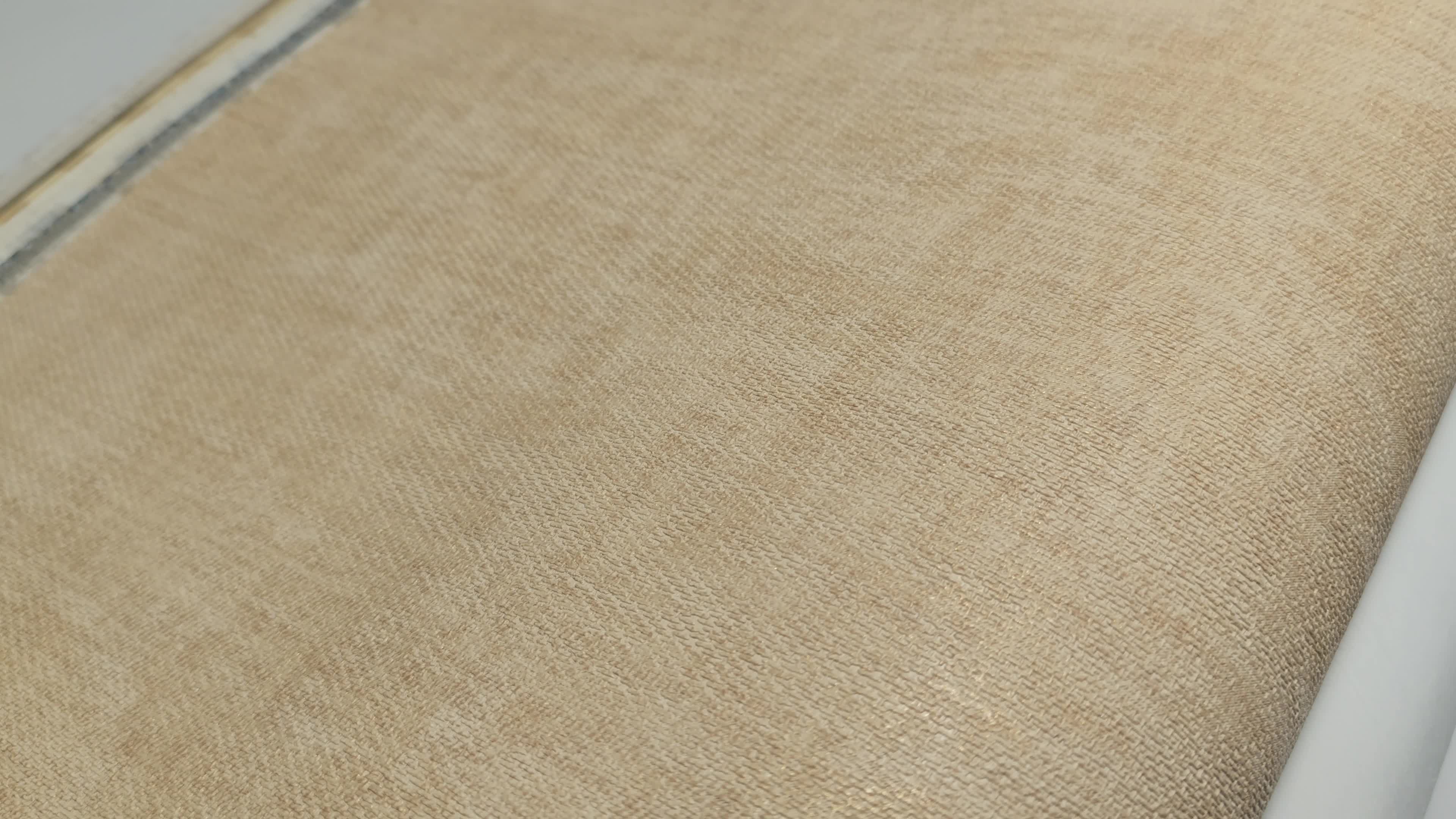 Beige koptatott hatású mosható design tapéta enyhe metál fénnyel