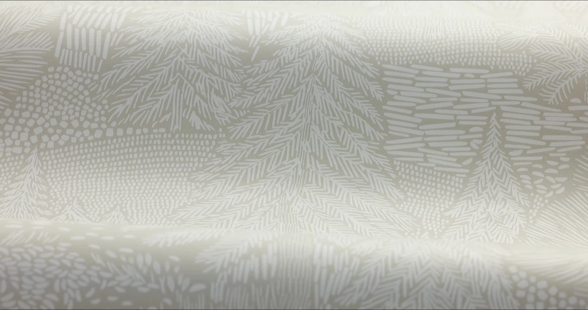 Szürke dekor tapéta stilzált erdei mintával