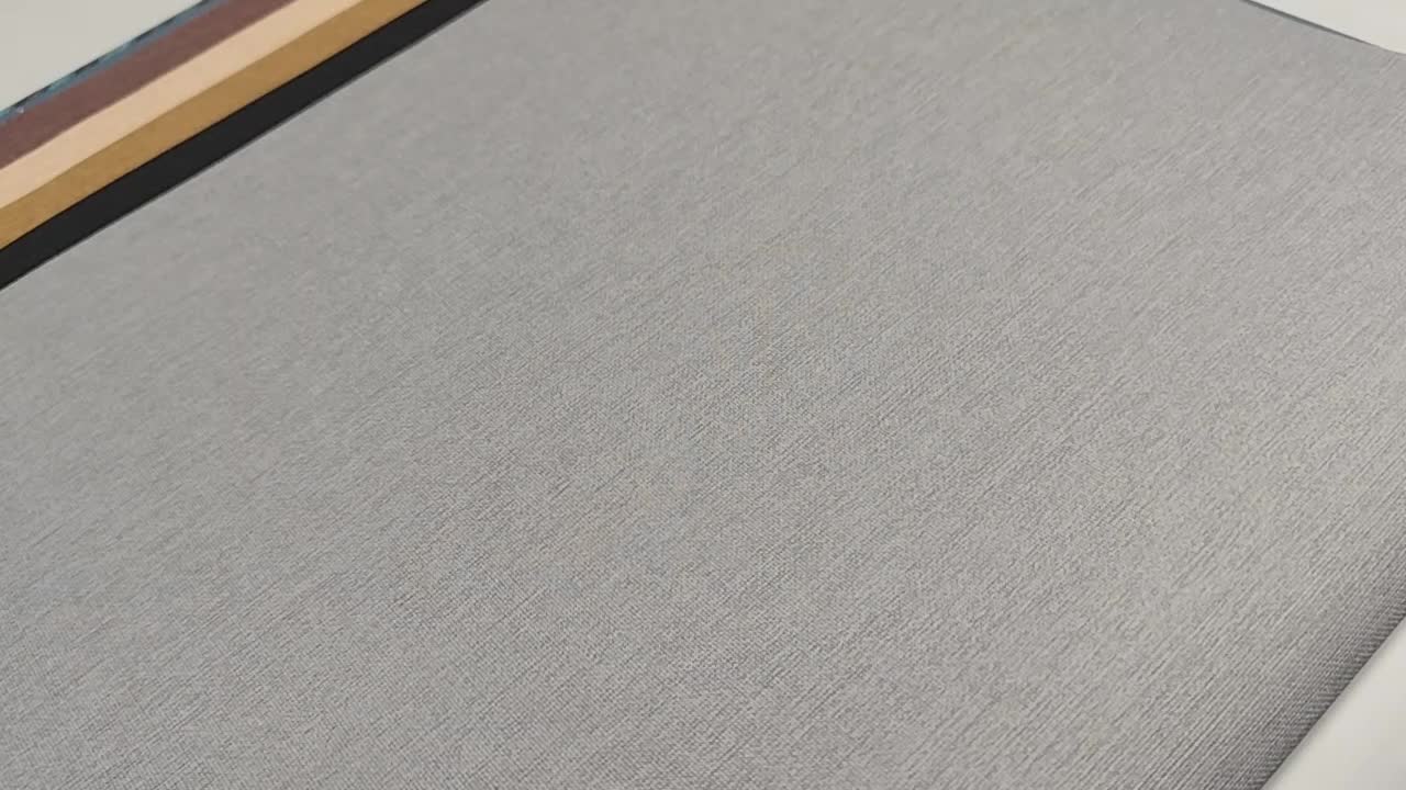 Vinyl dekor tapéta textilhatású mintával szürkésbarna színben