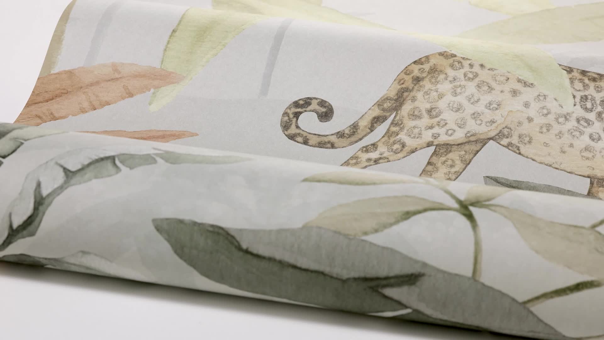 Gyerek fotótapéta dzsungel élővilág majom tigris mintával