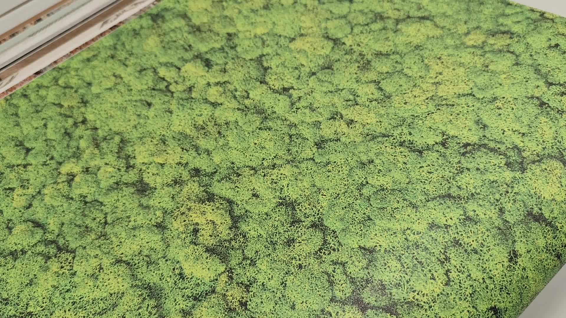 Dekor tapéta moha fal mintázattal