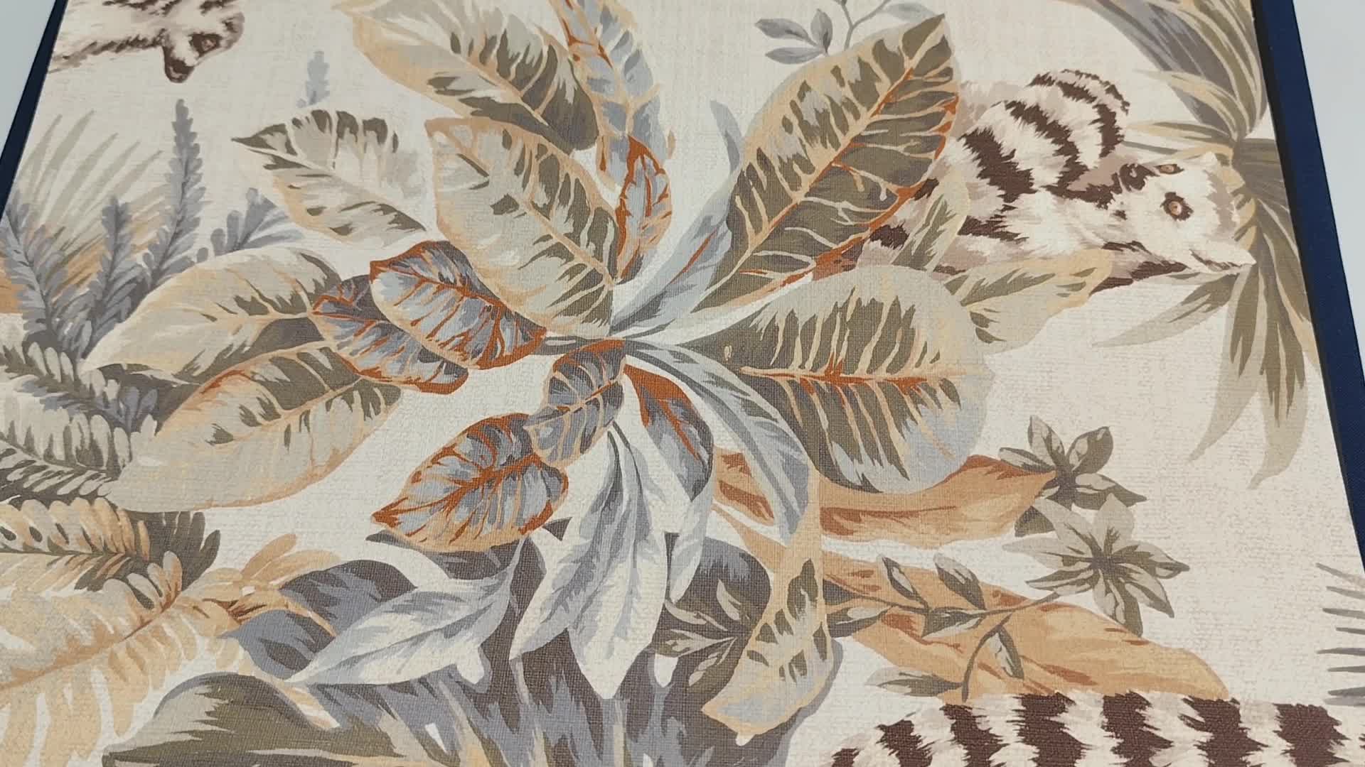 Olasz design tapéta 70cm széles lemur maki mintával