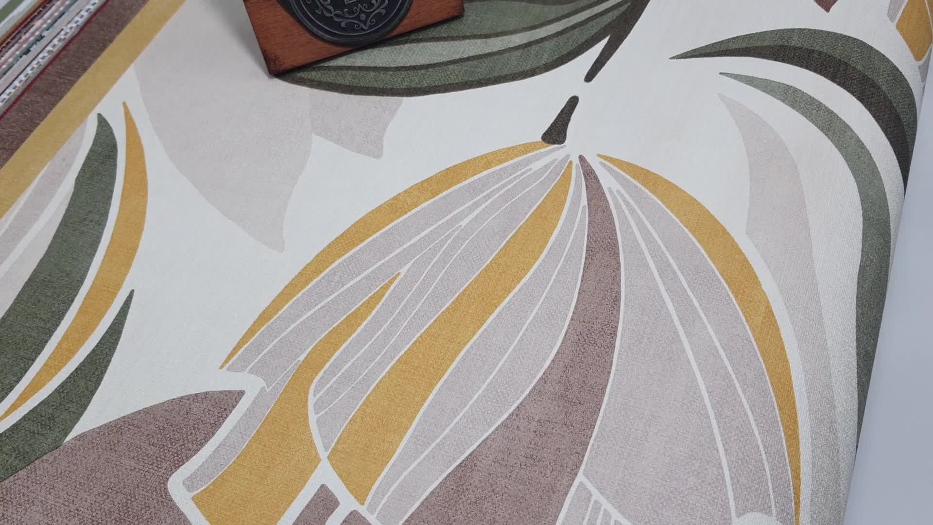 Dekor tapéta színes tulipán virág mintával