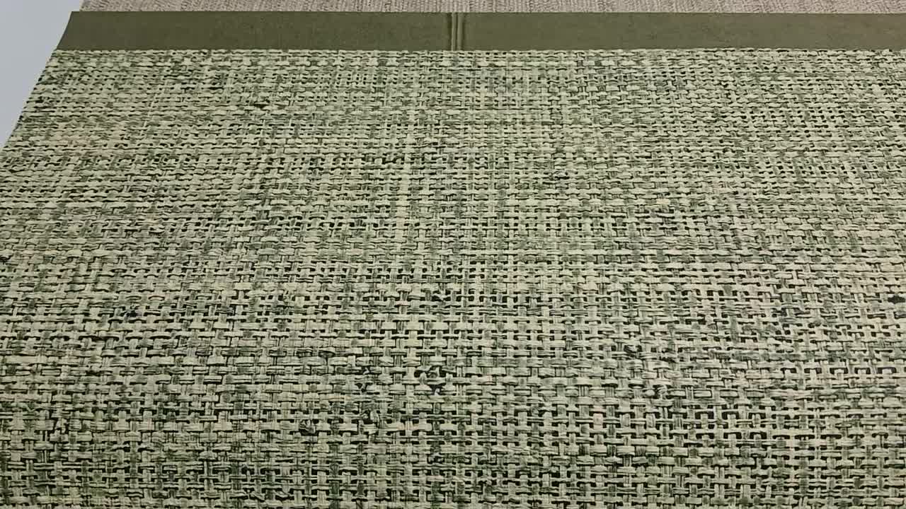 Arte tapéta zöld vastag textil struktúrával 100cm széles luxus tapéta