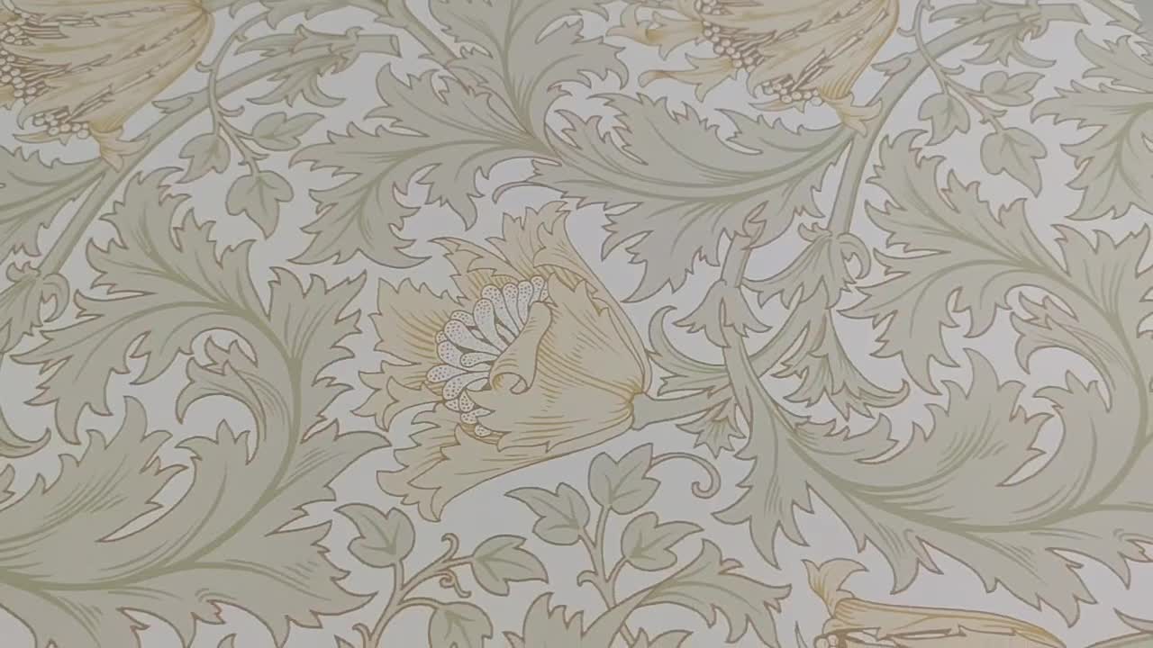 Angol vintage levél virág mintás dekor tapéta William Morris mintával