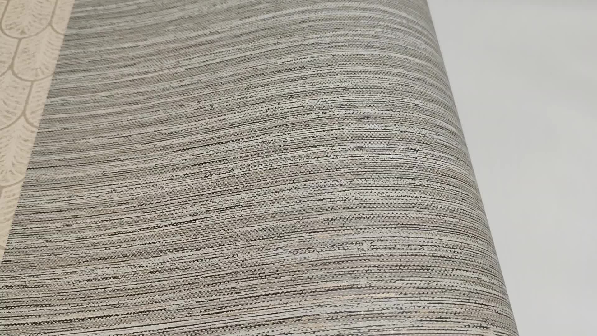 Dekor tapéta szürke kis arany csíkos mintával