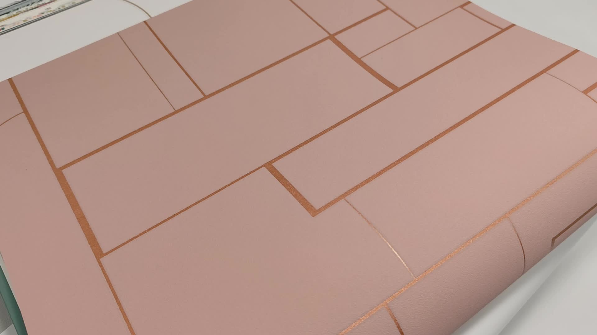 Elegáns metálos geometrai mintás design tapéta