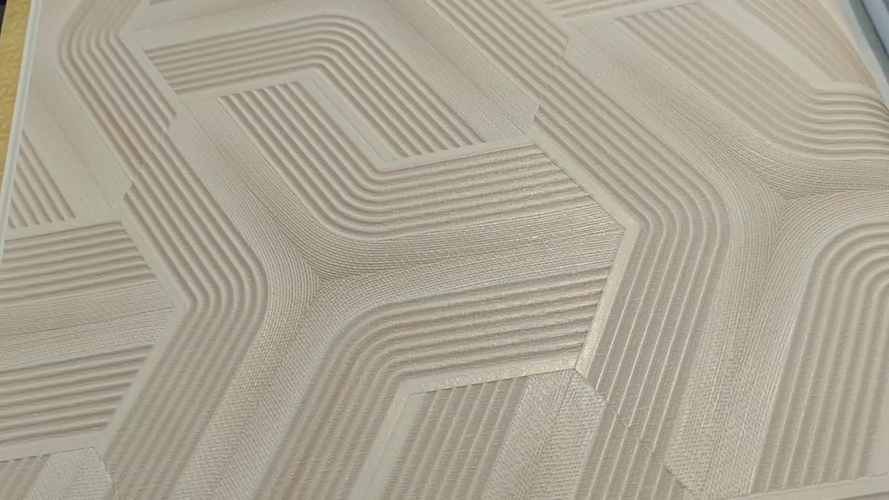 Bész luxus olasz vinyl tapéta geometrikus mintával