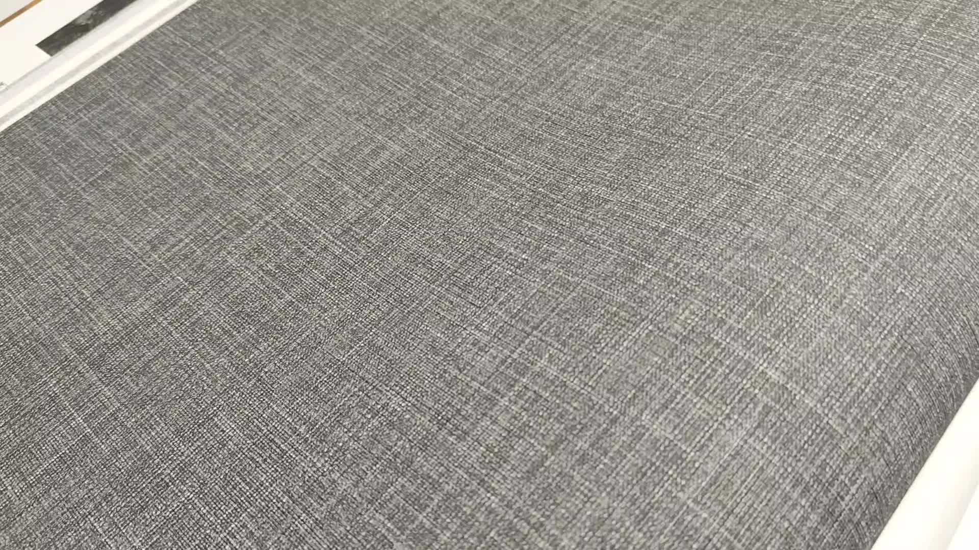 Textil mintás vinyl tapéta antracit színben