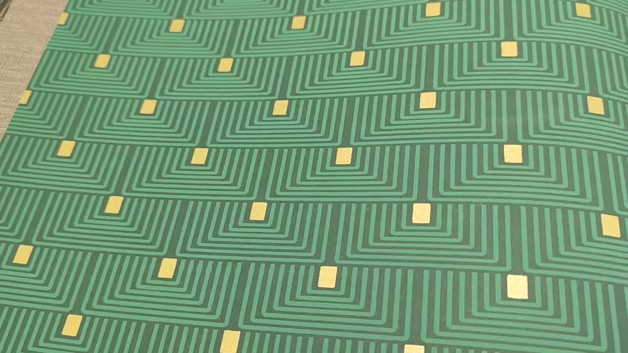 Dekor tapéta zöld art deco geometrikus mintával