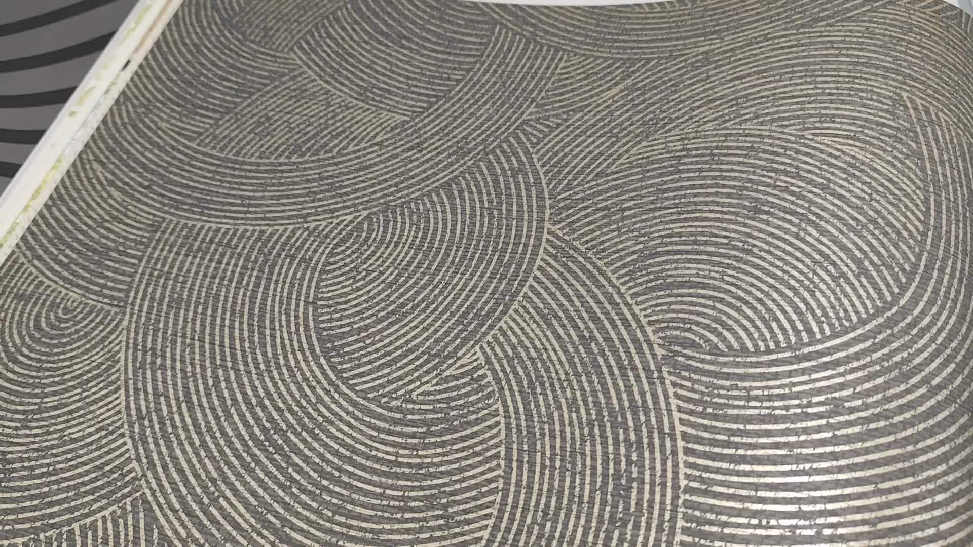 Fekete arany elegáns dekor tapéta kör geometrikus mintával