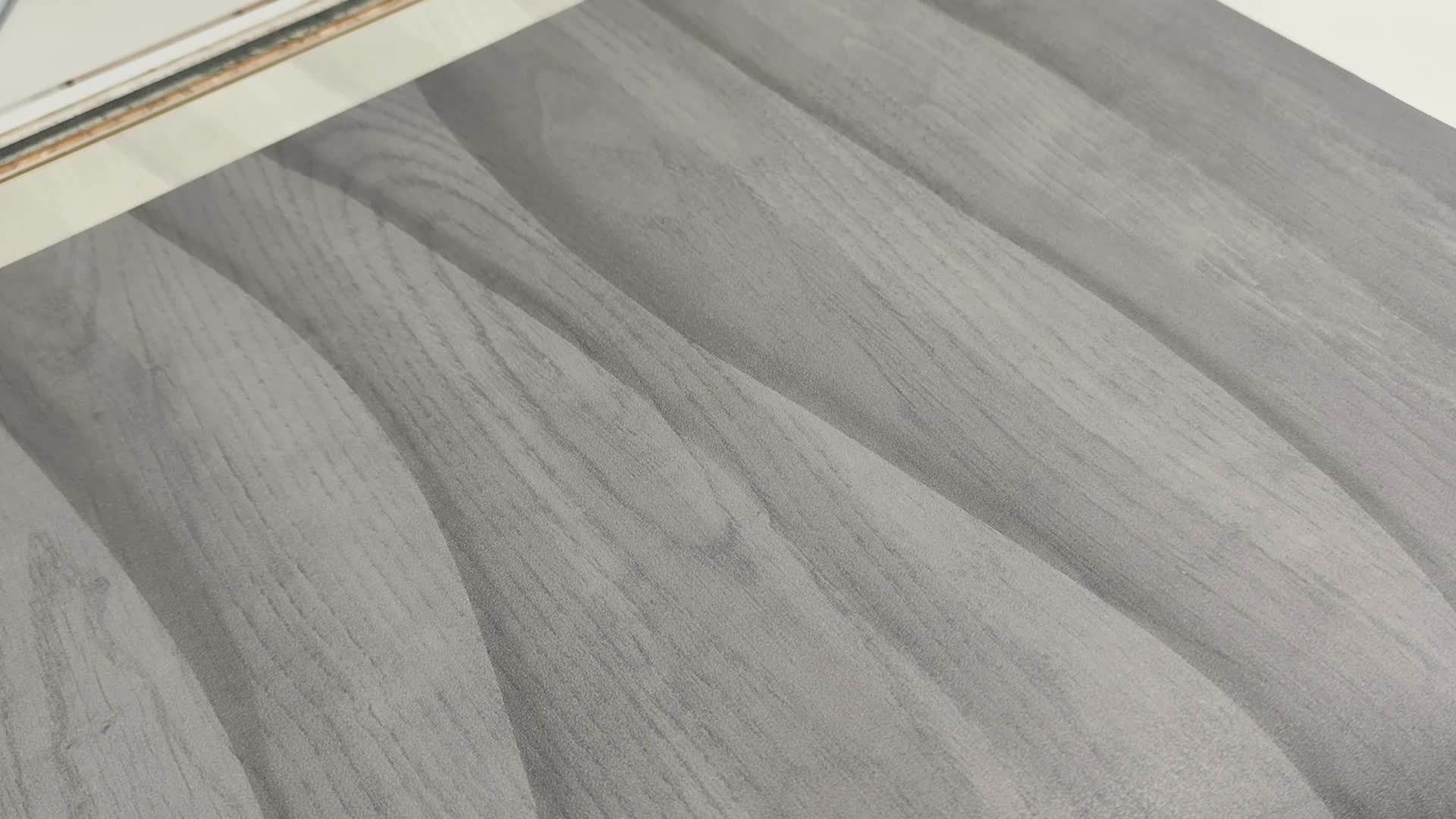 Dekor tapéta antracit fahatású hullám mintával