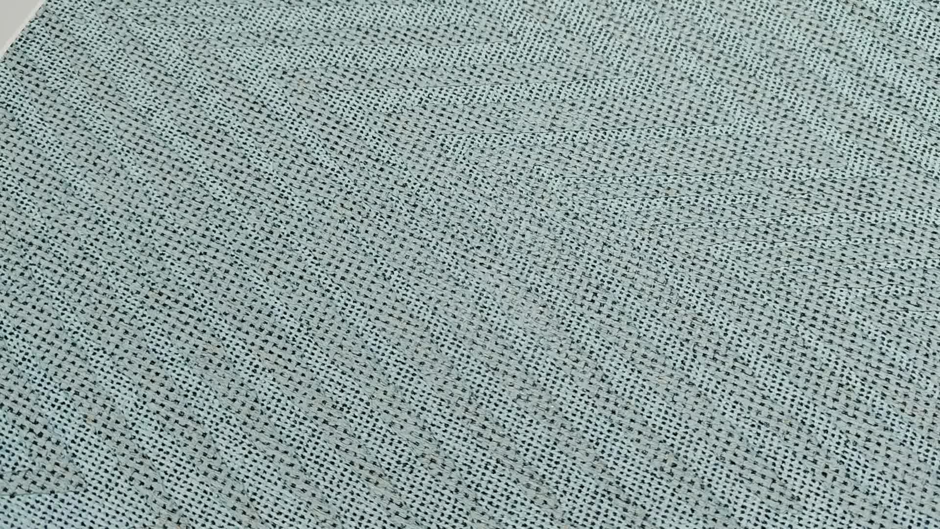 Dekor tapéta türkiz színű cikk cakk mintával