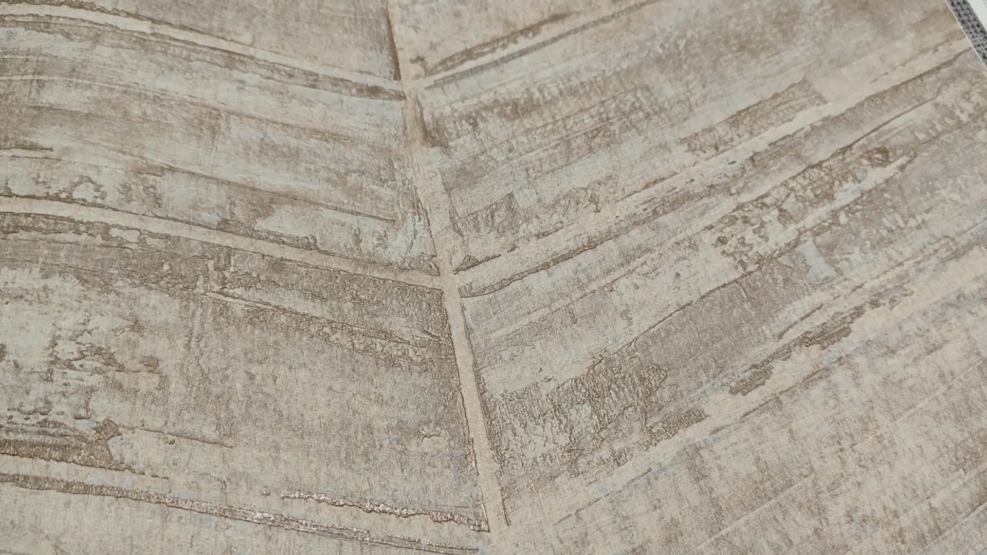 Dekor tapéta drapp arany színű halszálka mintával