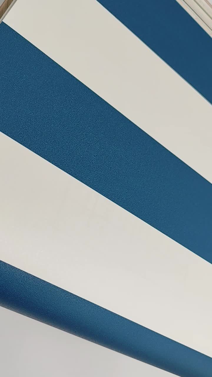 Mosható bohém dekor tapéta tengerészkék csíkos mintával