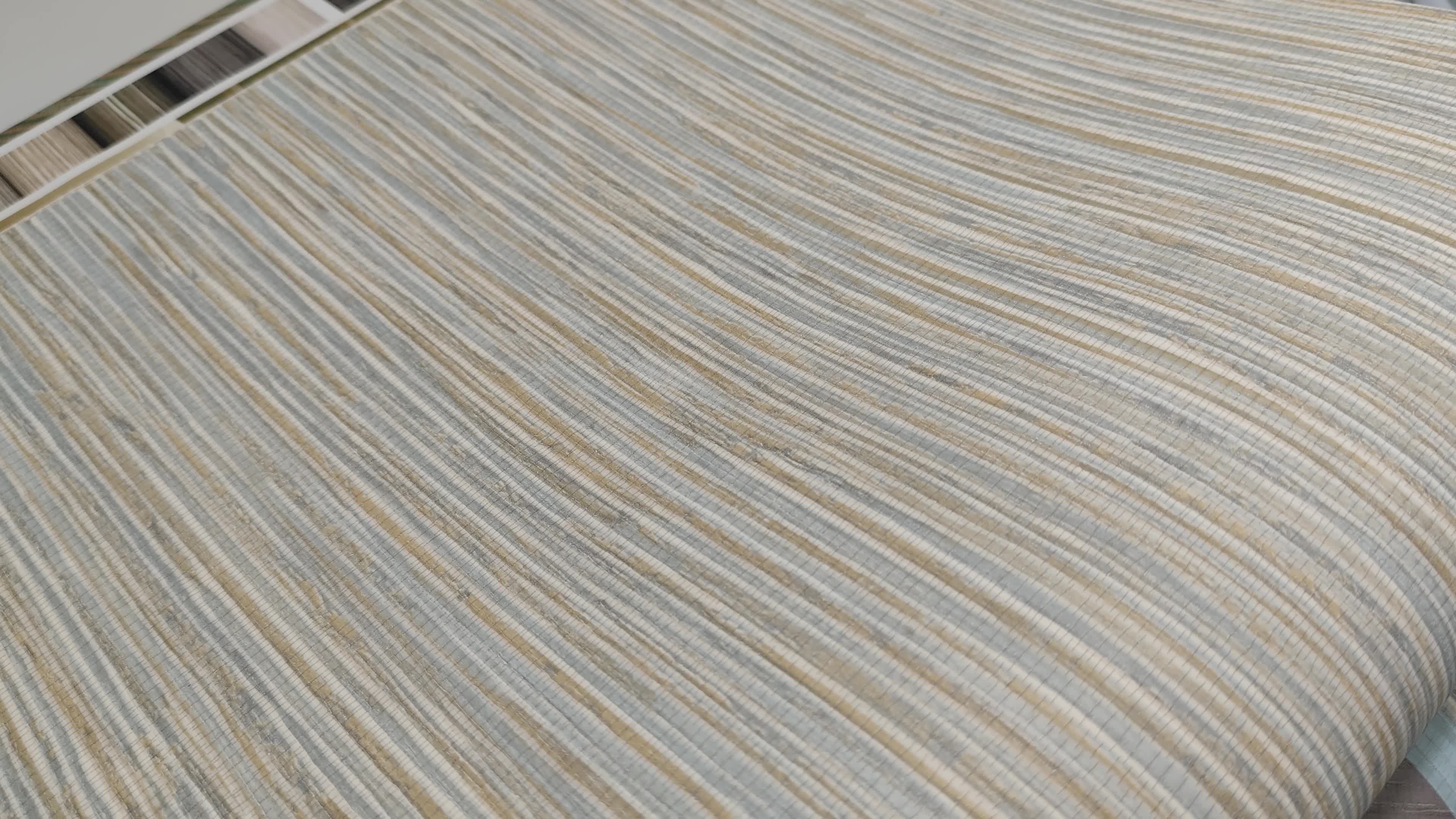 Mosható modern dekor tapéta arany és babakék színű szőtt hatással