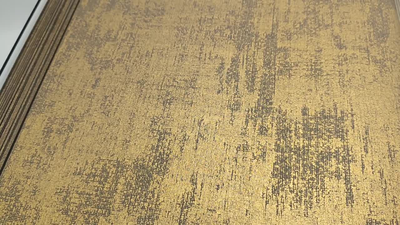 Fekete arany design tapéta elegáns koptatott mintával