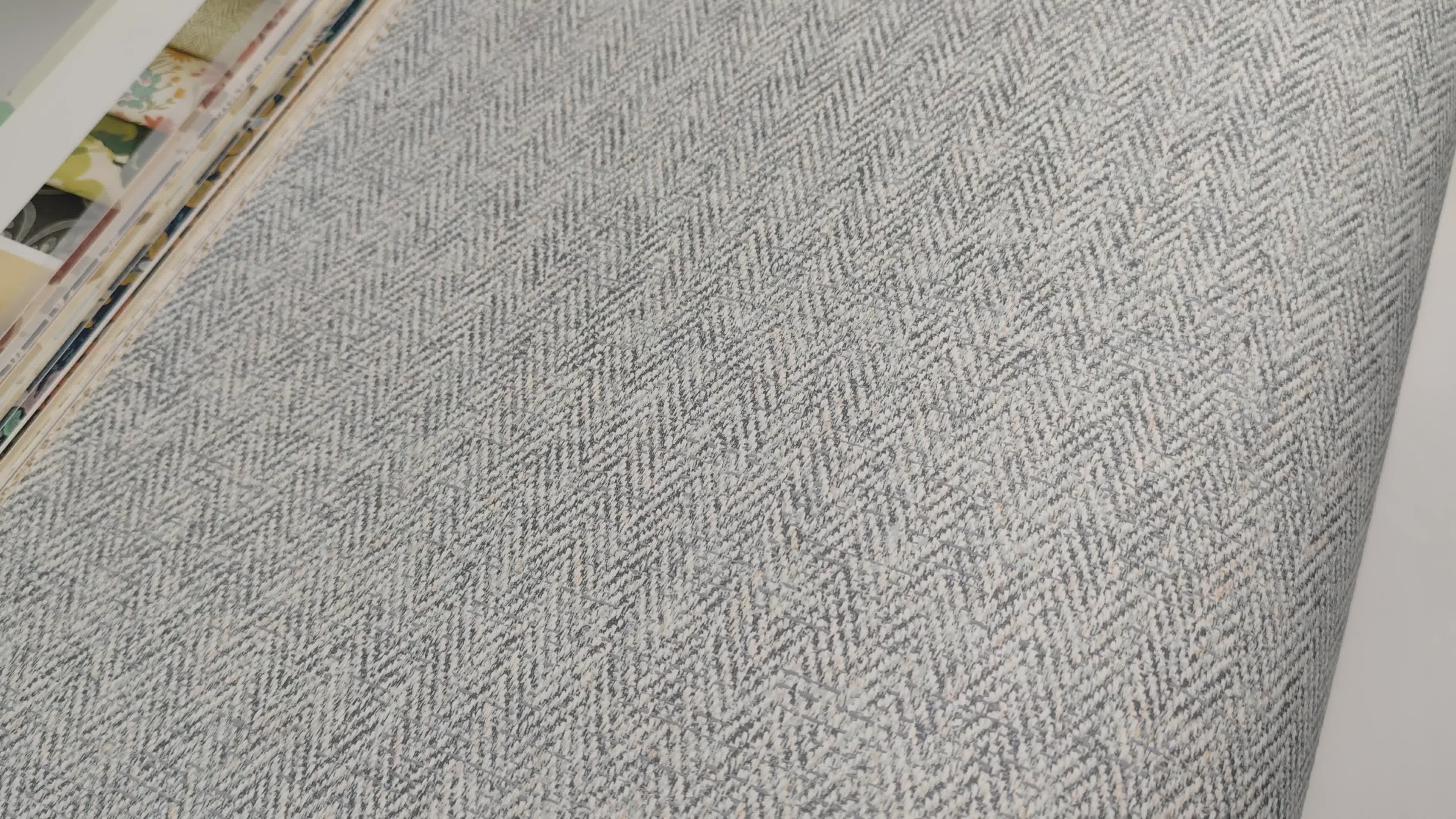 Apró chevron mintás enyhén struktúrált kék dekor tapéta