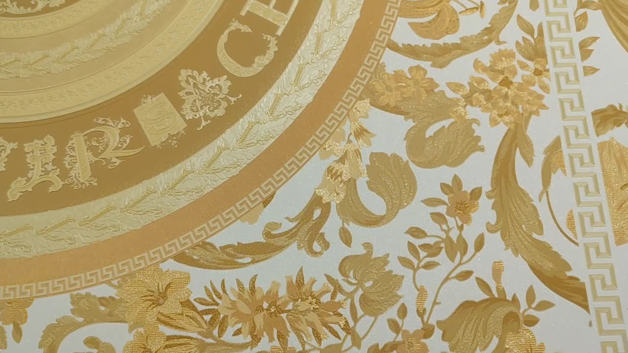 Versace tapéta arany klasszikus mintával