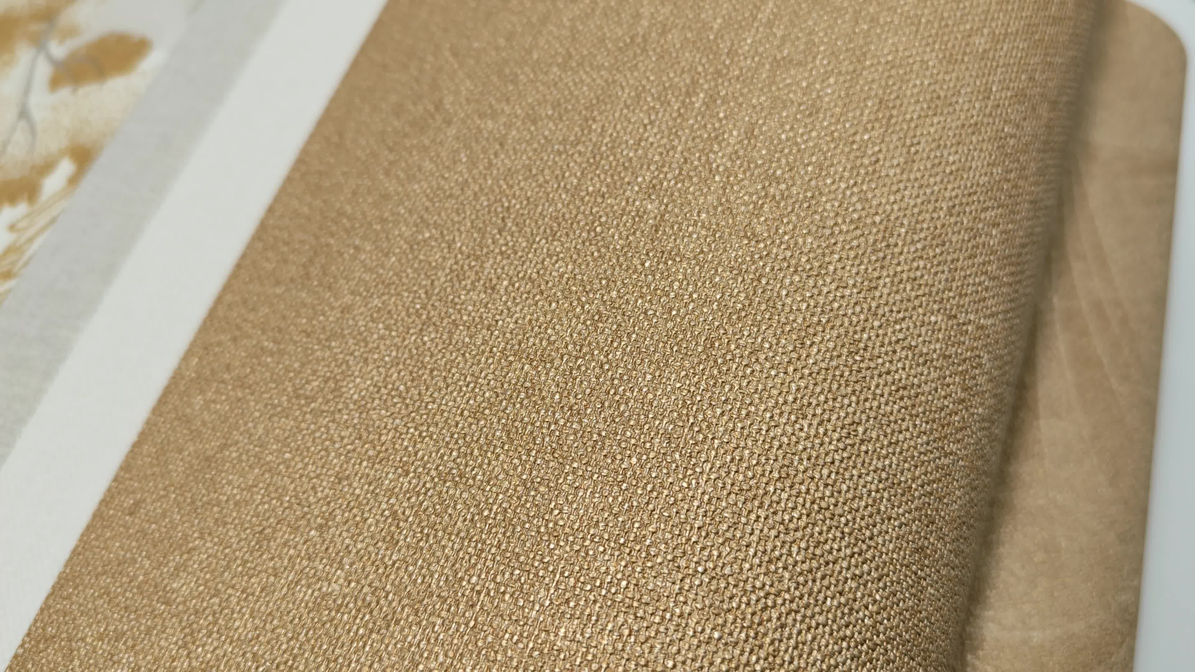 Arany dekor tapéta textil hatású mintával vinyl mosható