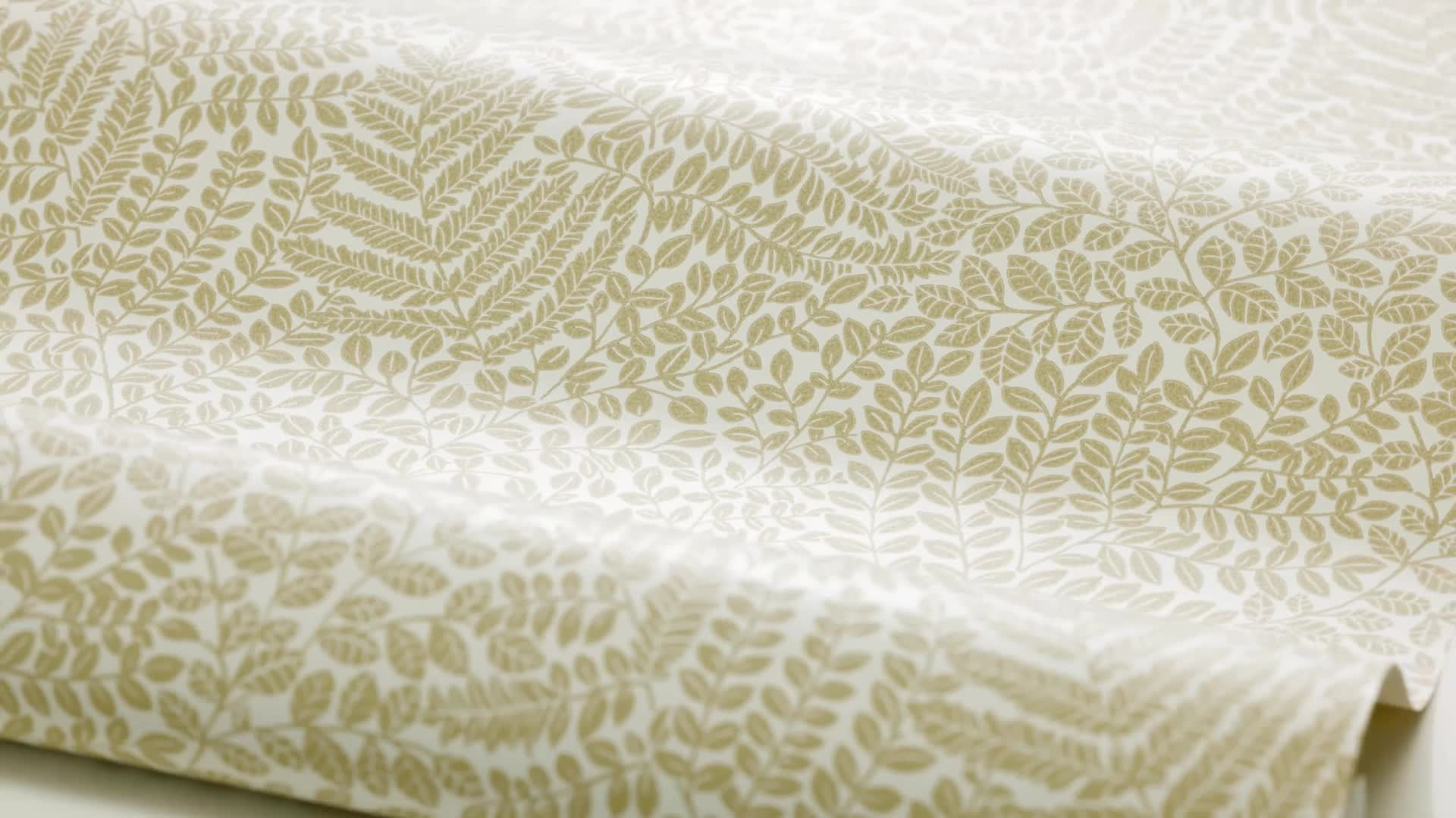 Sárga levél mintás skandi dekor tapéta