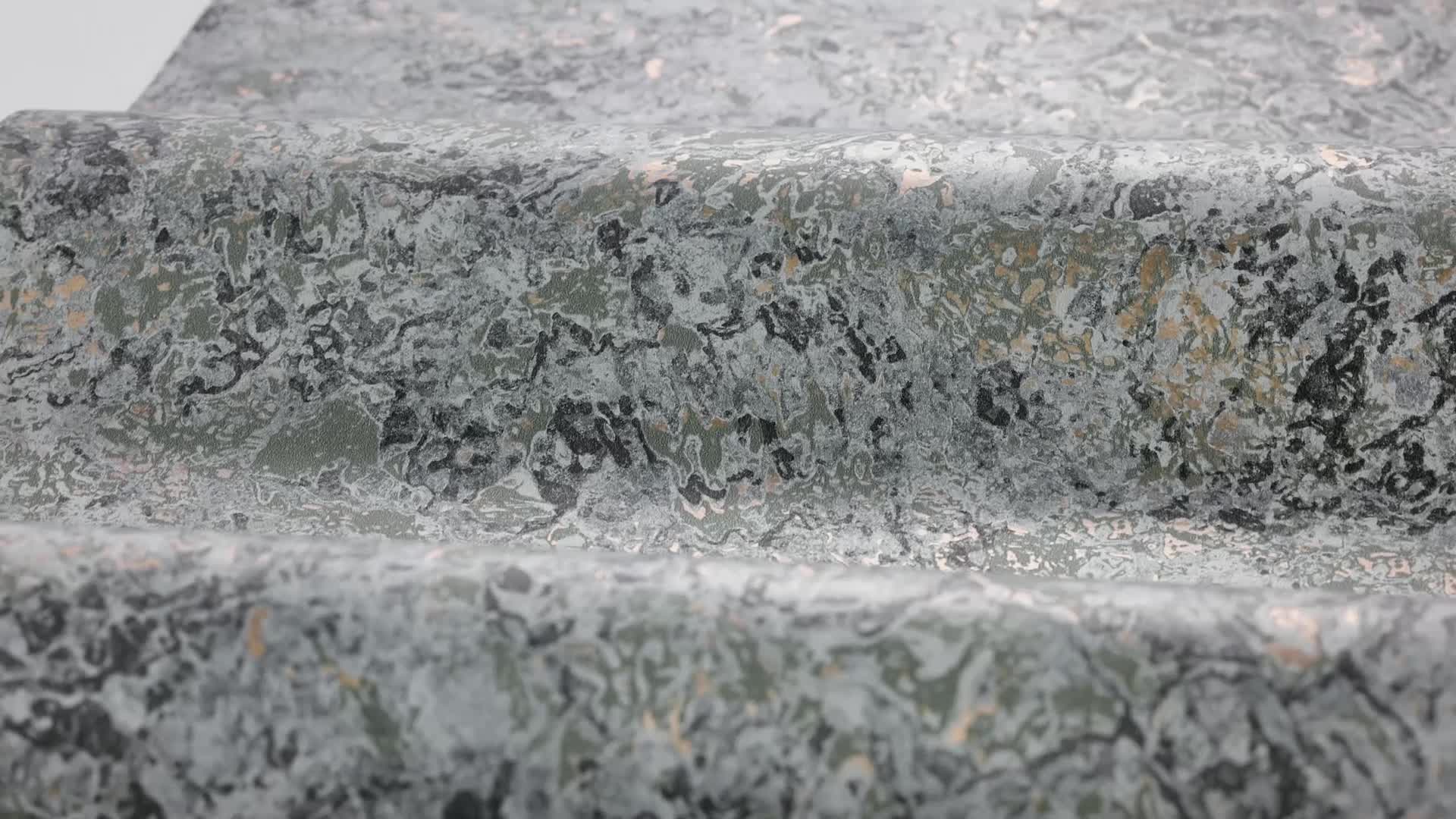 Elegáns mosható dekor tapéta márvány mintával zöld színben