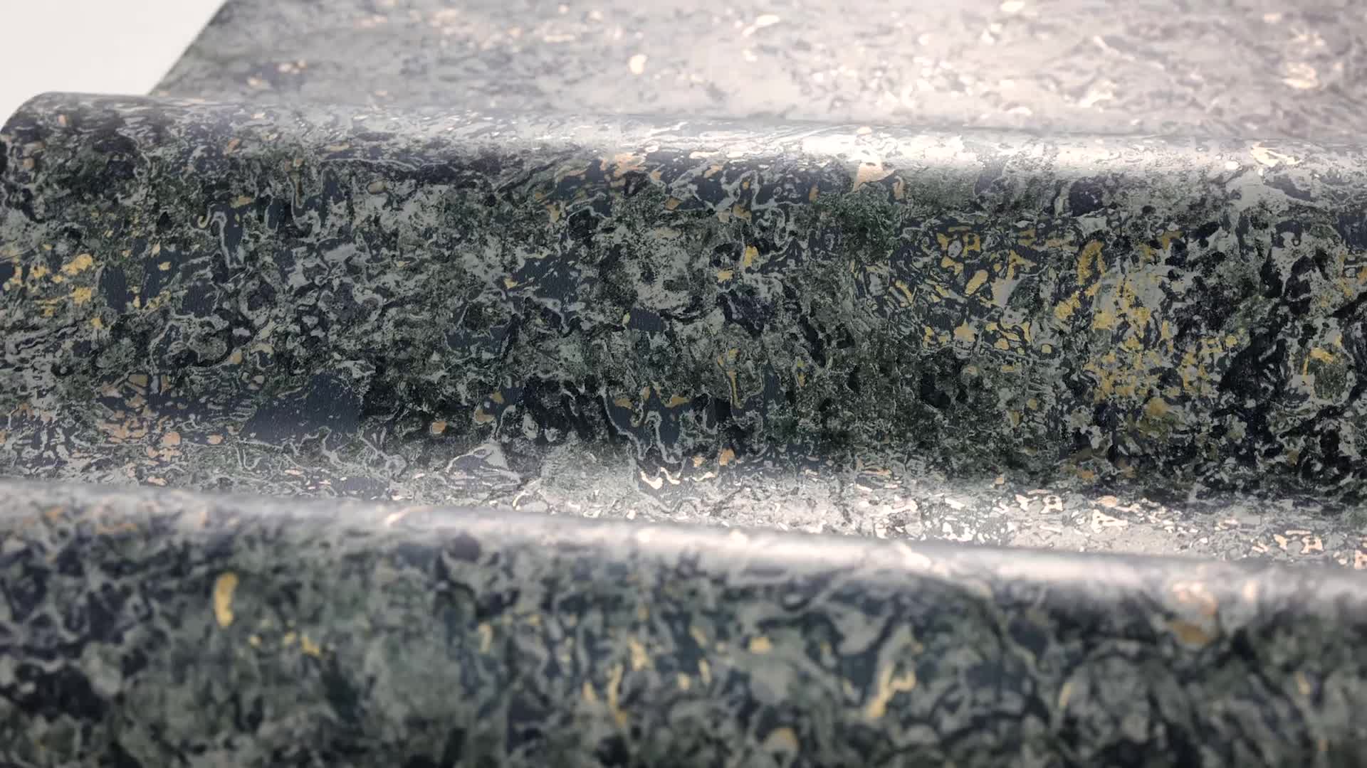 Elegáns mosható dekor tapéta márvány mintával kék színben