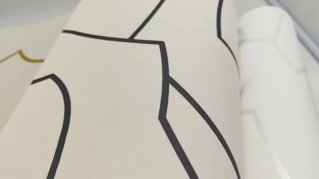 Modern dekor tapéta Labirintus játék mintával fekete színben