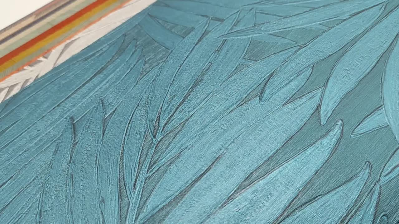 Arte luxus tapéta kék sabal pálma mintával