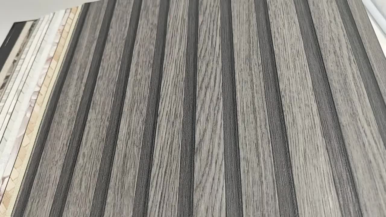 Antracit dekorléc mintás vinyl tapéta