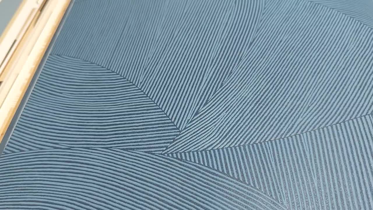 Éjkék minimál tapéta geometrikus mintával