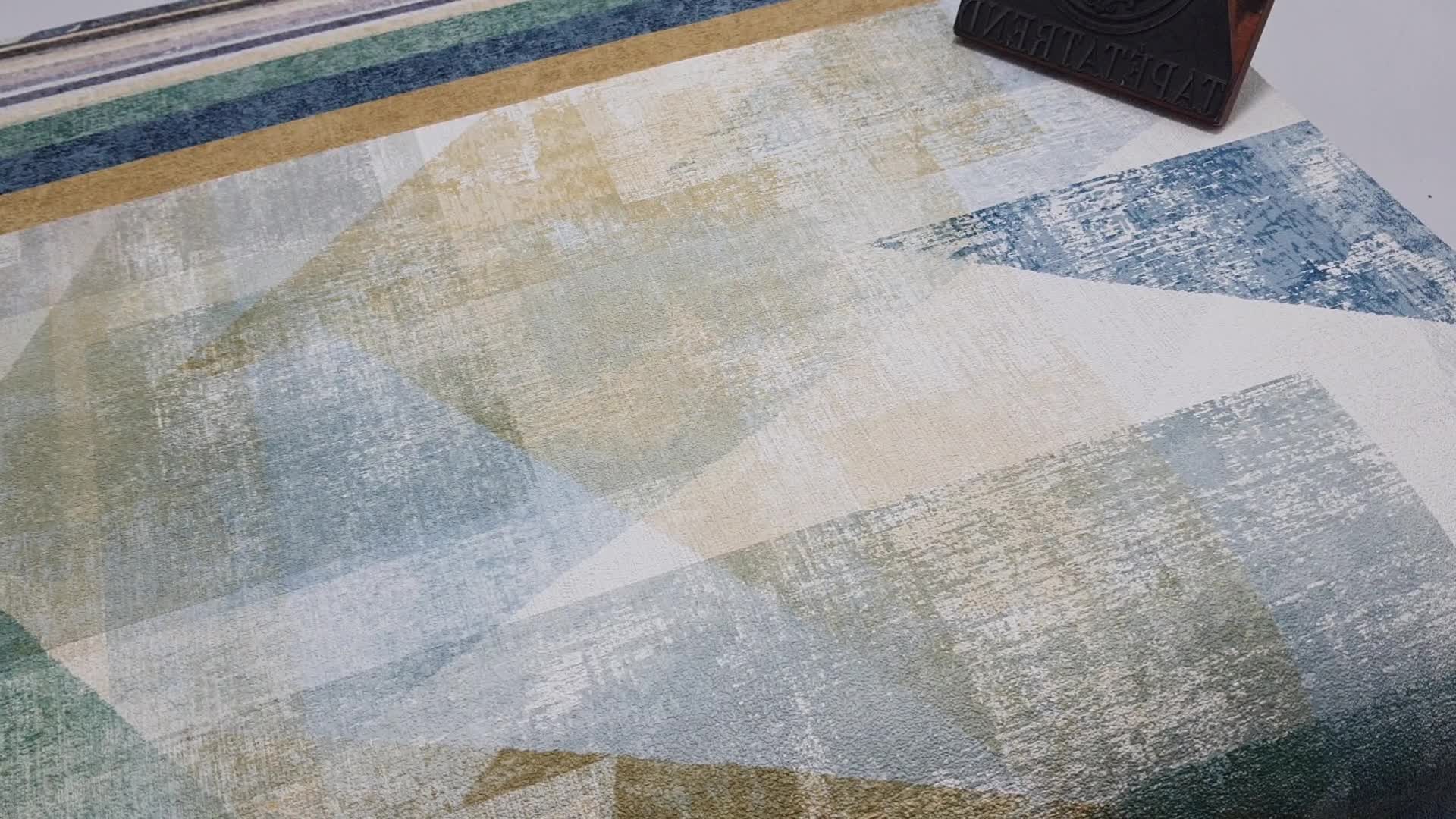 Színes modern geometrikus mintás vlies design tapéta