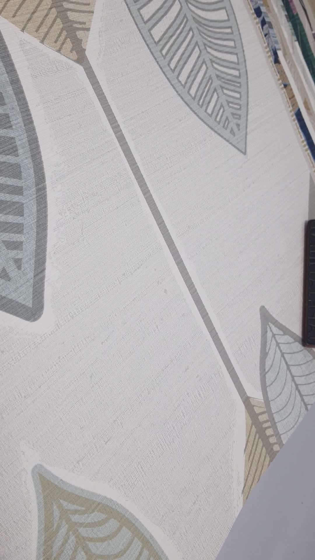 Design tapéta skandináv stílusú levélmintával