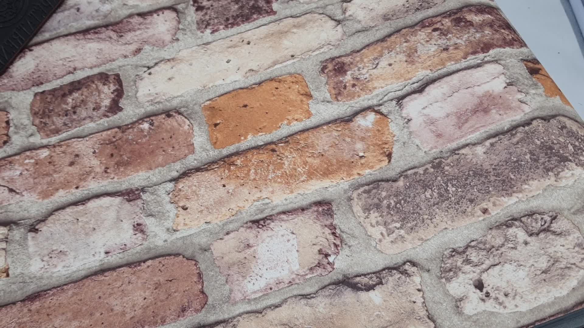 Téglavörös téglamintás dekor tapéta