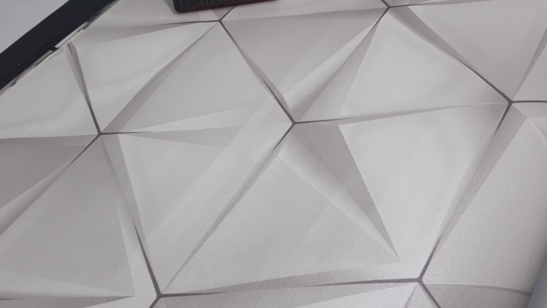 Ezüstszürke 3D hatású modern design tapéta