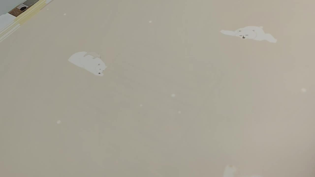 Gyerek tapéta természetes bézs színben jegesmedve mintákkal