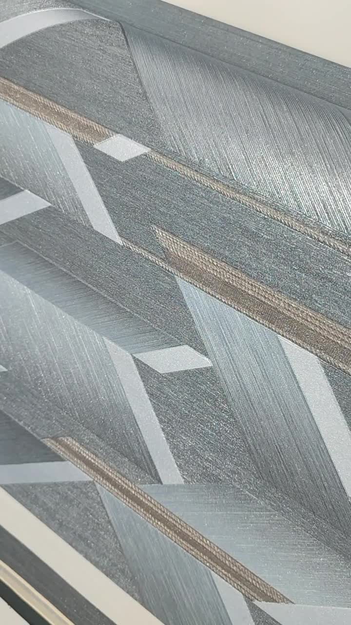 Acélkék dekor tapéta modern high-tech mintával