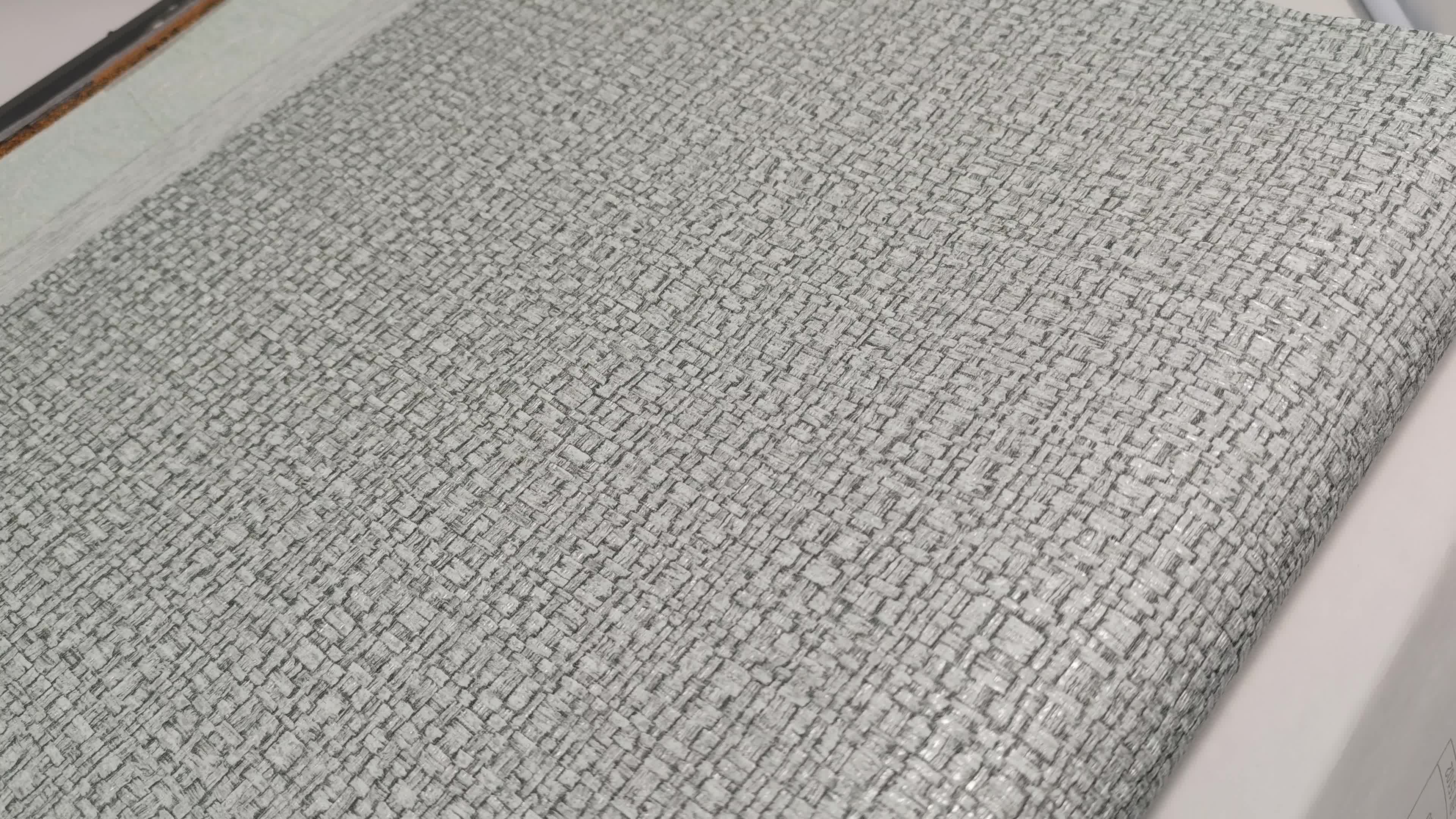 Rattan mintás tapéta türkiz és ezüstös színben