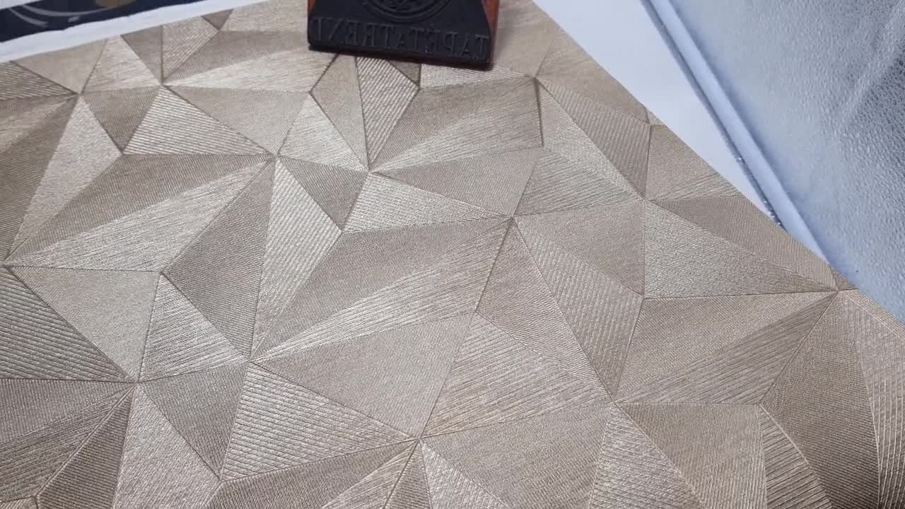 Arany design tapéta modern geometriai mintával