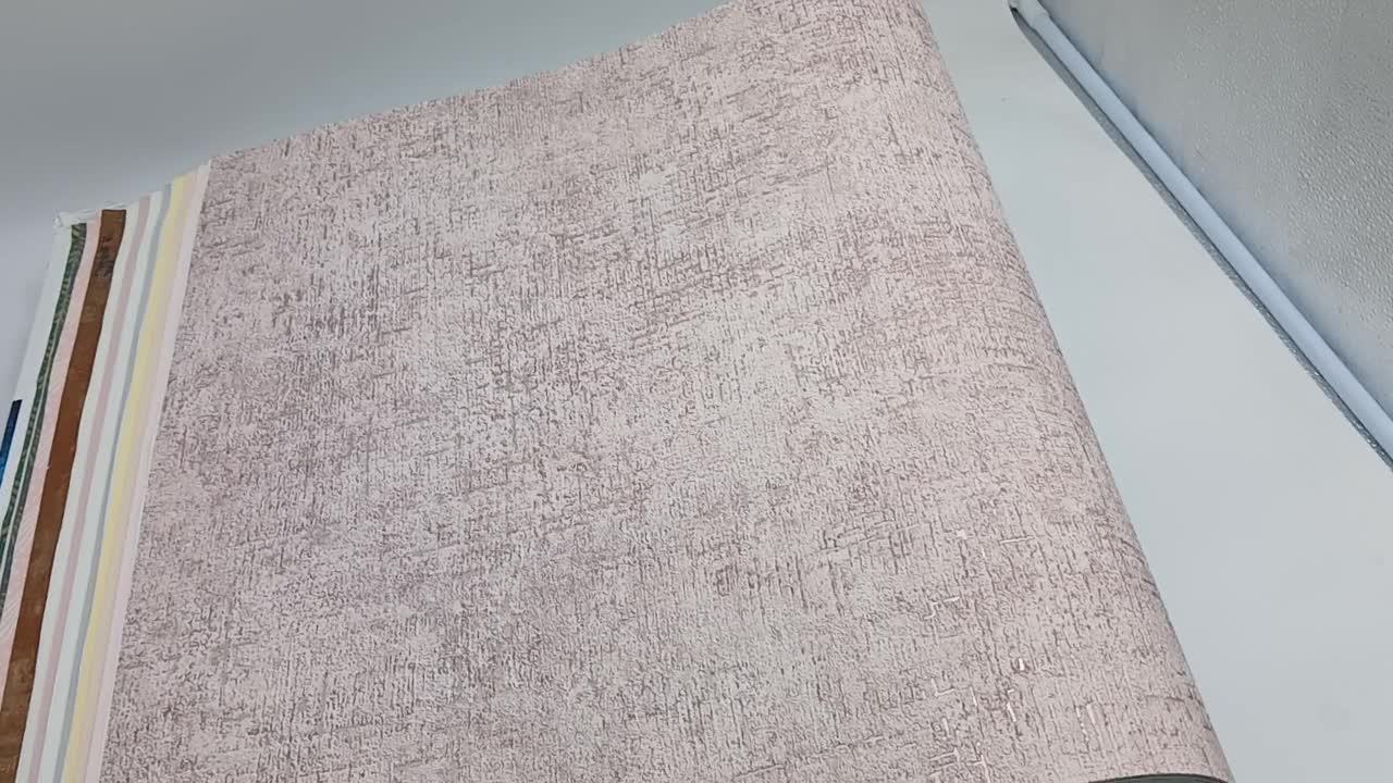 Púder rózsaszín dekor tapéta struktúrált felülettel